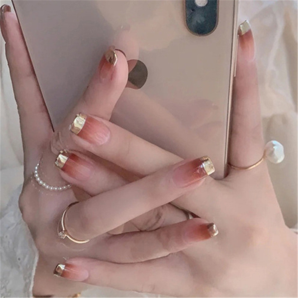 Bộ 24 Chiếc Móng Tay Giả Thanh Lịch Có Thể Đep Lắp Dễ Dàng Thông Dụng Dành Cho Nữ