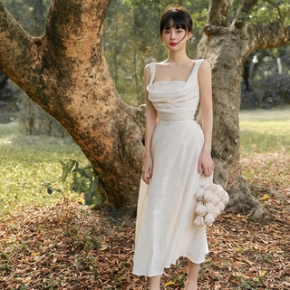 Đầm trắng siêu cổ tích Pháp xoè dự tiệc chụp ảnh cưới lookbook prewedding