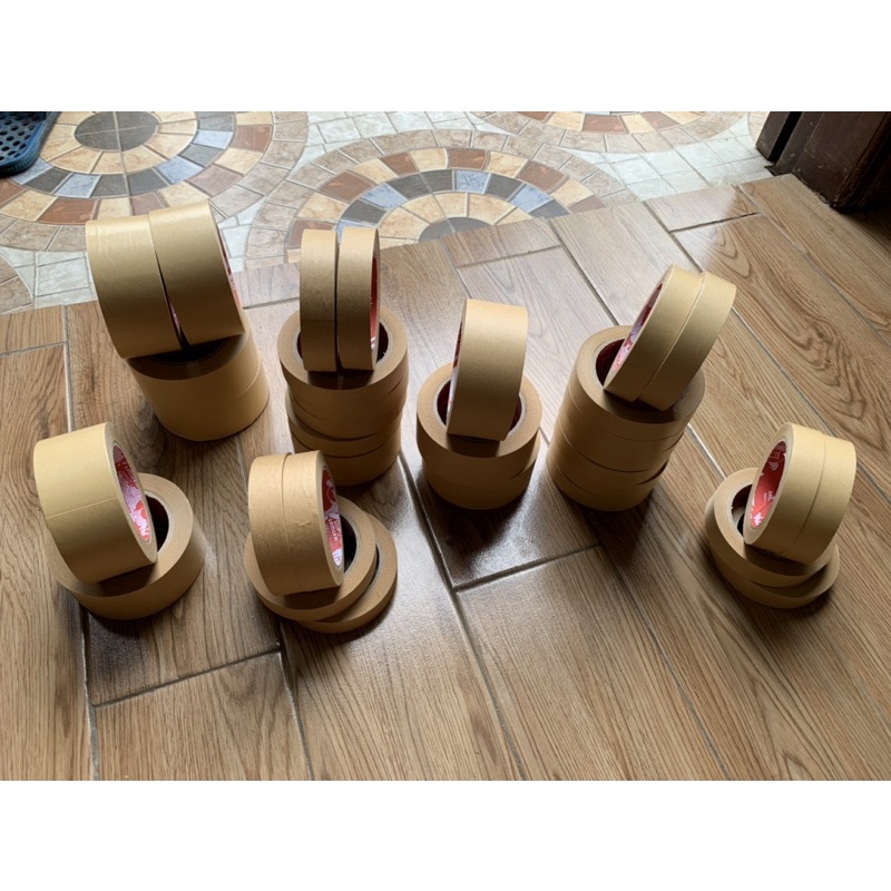 [Rẻ Vô Địch] băng dính giấy da bò karaft khổ 5cm vs 2,5cm x 40m