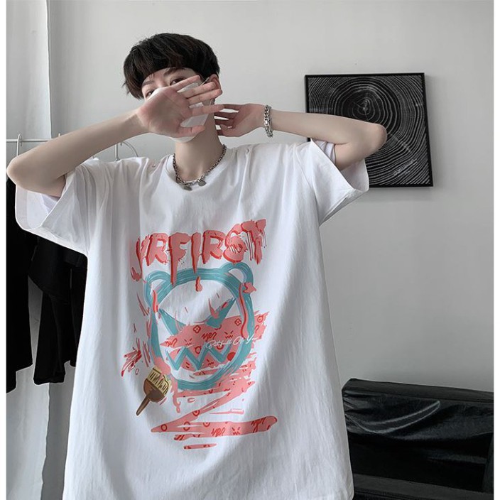 ÁO THUN, ÁO PHÔNG TAY LỠ UNISEX FORM RỘNG OVERSIZE NELLY ANIME M780 DH SHOP