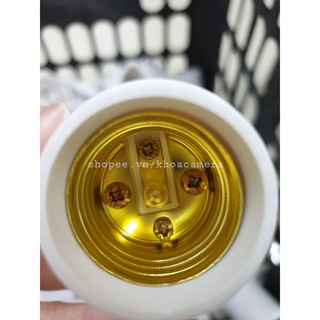 Đui đèn thẳng xoáy gắn tường E27