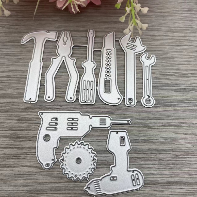 Khuôn Cắt Thẻ Trang Trí Sổ Lưu Niệm Bằng Kim Loại DIY