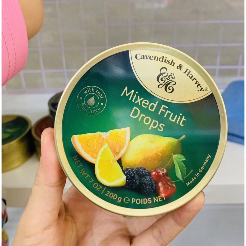 Kẹo trái cây Đức 200g hộp thiếc Cavendish & Harley