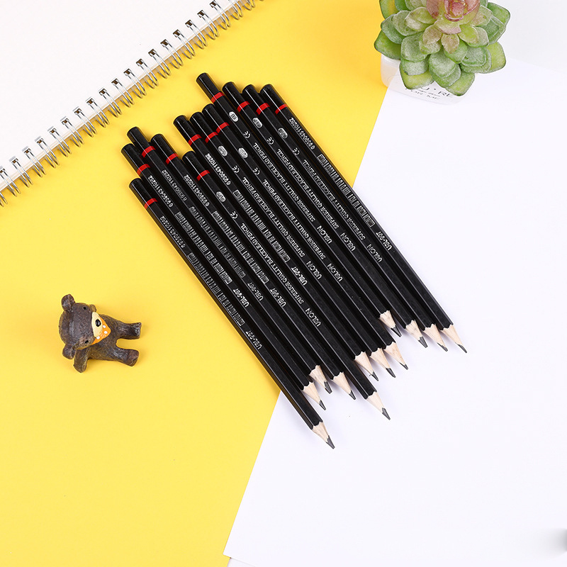 Set 12 Bút Chì 2H-8B Để Làm Bút Vẽ