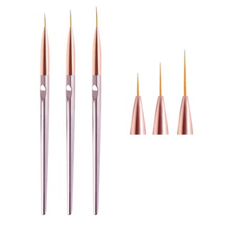 Cọ râu vẽ nail - Set cọ nét 3size