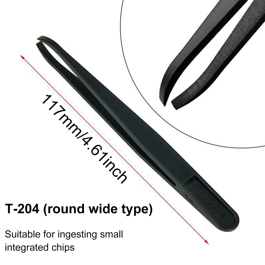 Set 8 nhíp sợi carbon nhựa chống tĩnh điện DIY