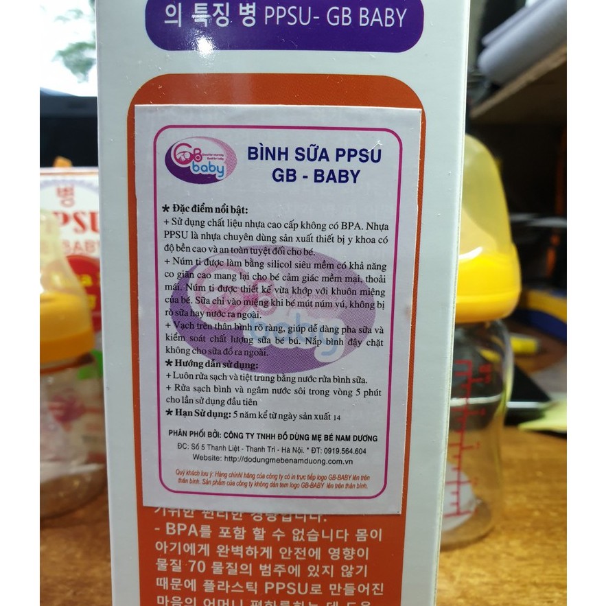 Bình sữa PPSU GB-Baby 80ml