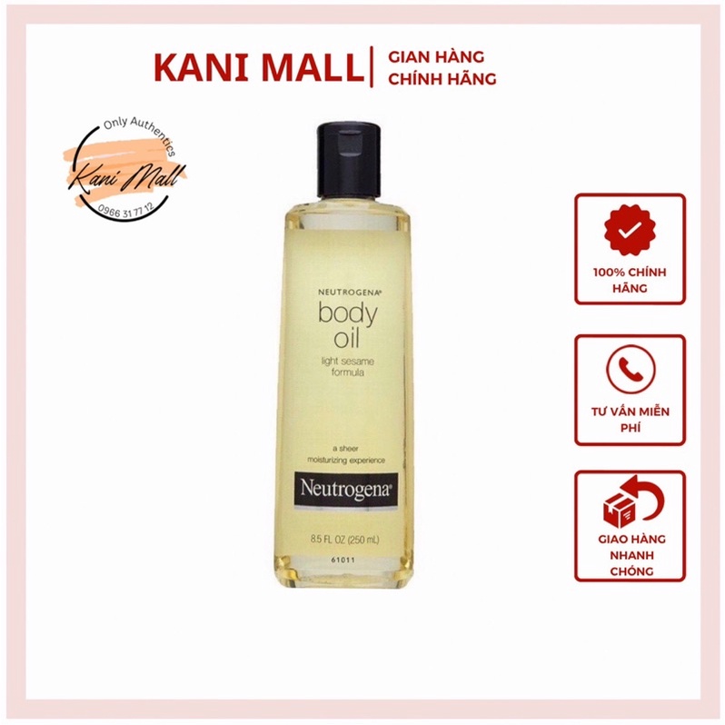 Dầu dưỡng thể Neutrogena Body Oil Light Sesame Formula 250ml