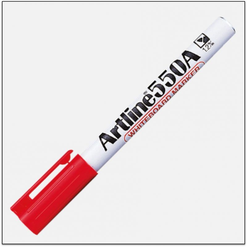 Bút lông viết bảng ngòi nhỏ Artline EK-550A - Màu đỏ (Red)