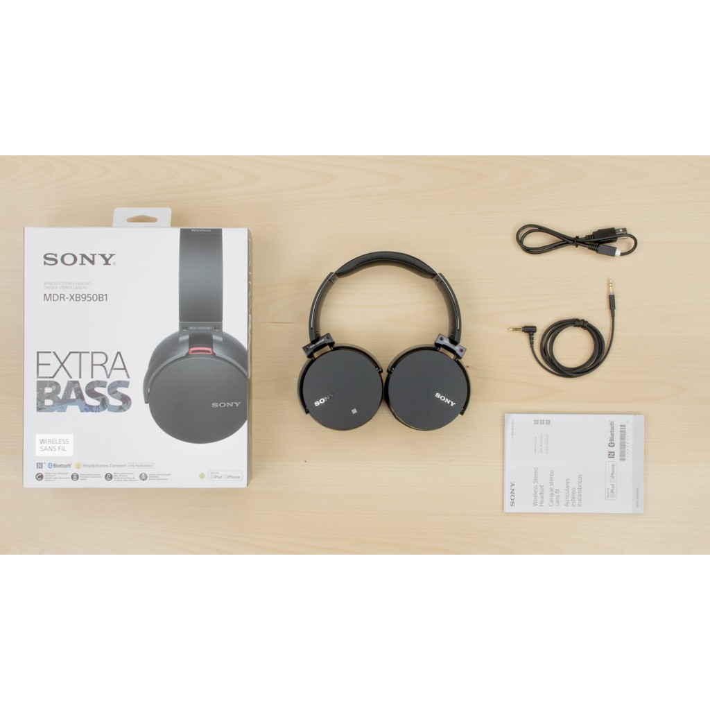 TAI NGHE BLUETOOTH SONY MDR XB950B1 EXTRA BASS™ WIRELESS HEADPHONES