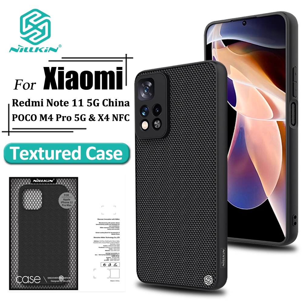 Ốp Điện Thoại Nillkin Sợi Nylon Nhẹ Chống Trượt Chống Sốc Cho POCO M4 Pro 5G / X4 NFC / Redmi Note 11 5G China / 11 Pro Plus