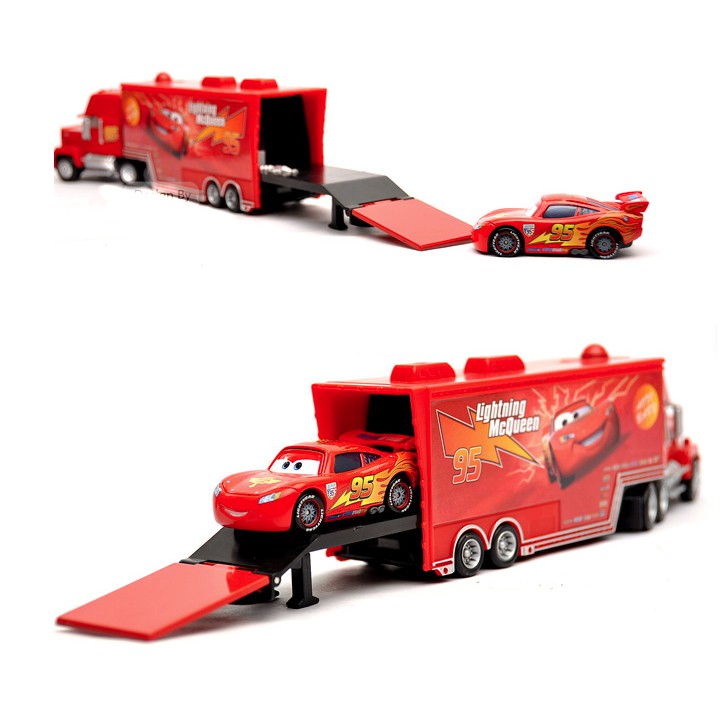 Mô hình xe ô tô tải Lightning MC Queen car 3 bằng hợp kim và nhựa xe đồ chơi trẻ em