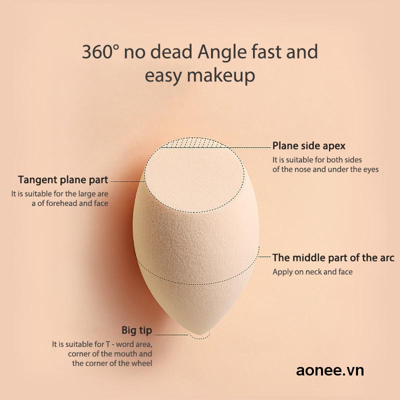 【aonee.vn】Non Latex Hình Giọt Nước/Giọt Biển Đánh Phấn Khô/Ướt Trang Điểm Làm Đẹp
