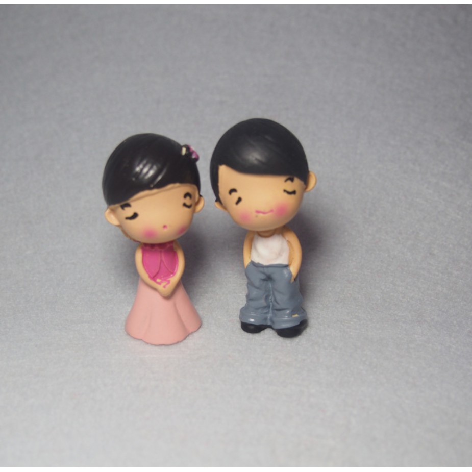 Mô hình đôi vợ chồng dùng trang trí tiểu cảnh, nhà búp bê