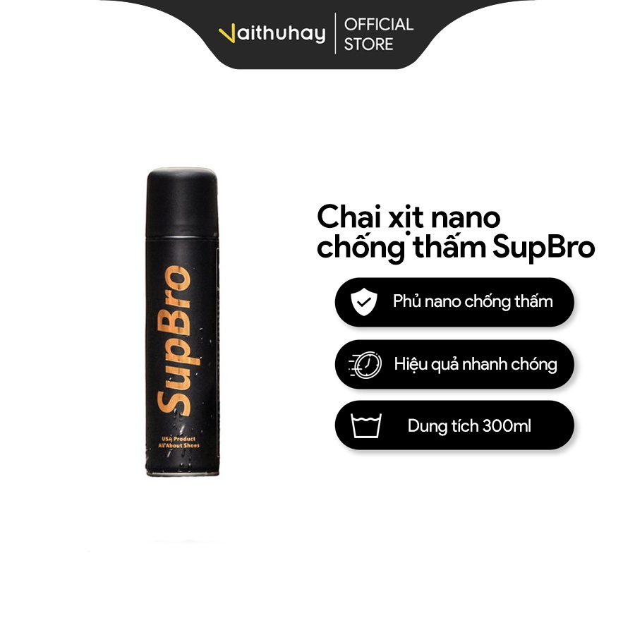 Chai xịt nano SupBro Vaithuhay chống thấm nước cho giày