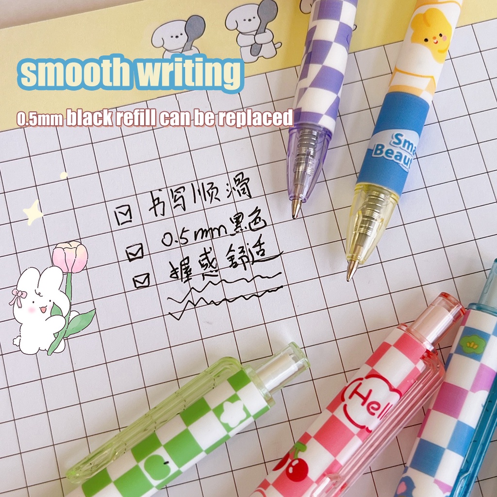 Bút Mực Nước 24h W & G 6 Có Hộp In Hình Hoạt Hình Dễ Thương