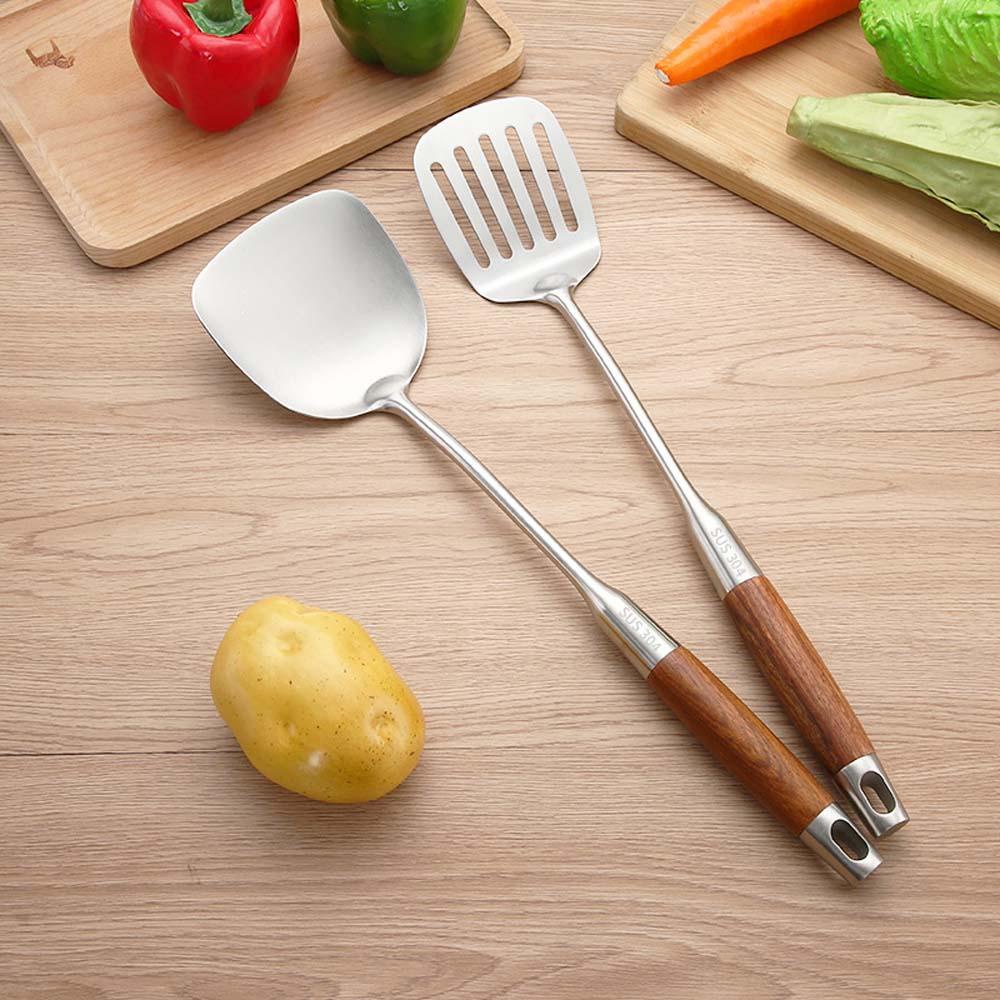 [COD] Xẻng Nấu Ăn Bằng Thép Không Gỉ 304 Cao Cấp