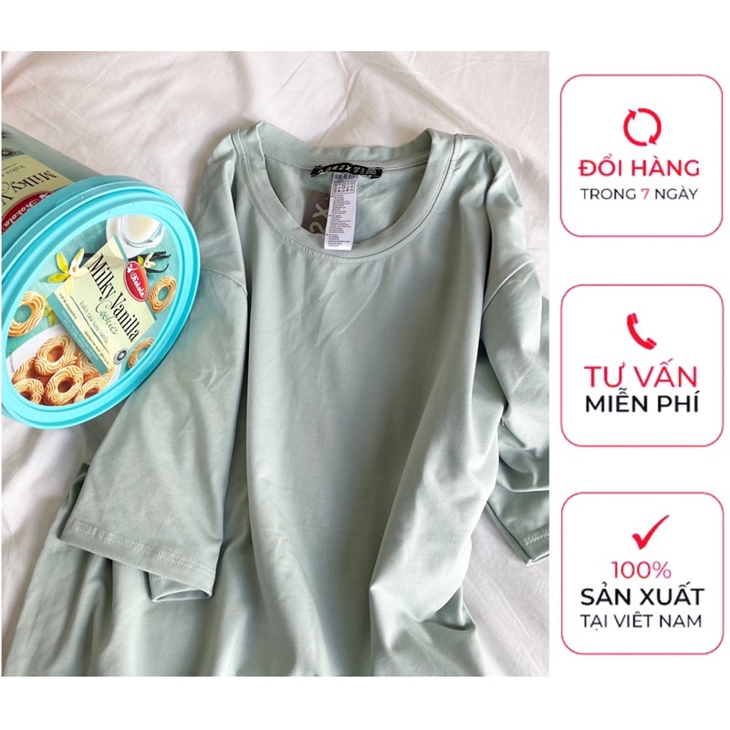Xanh-Mint áo thun trơn age2x triuuu nhất hè 2021