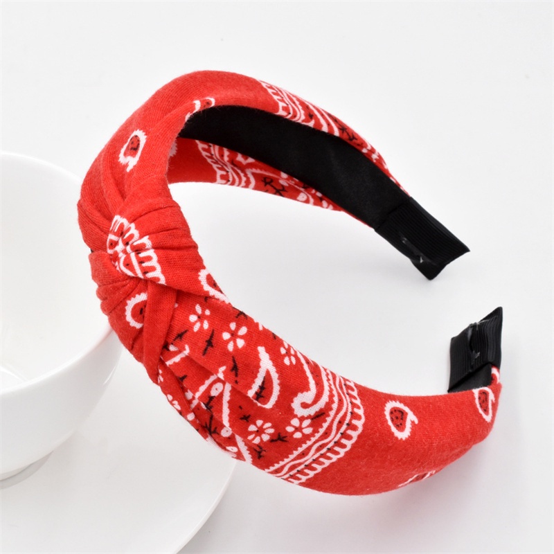 Băng Đô Vải Dệt Kim Thắt Nút Họa Tiết Hoa Kiểu Dân Tộc Retro Mới Cho Nữ