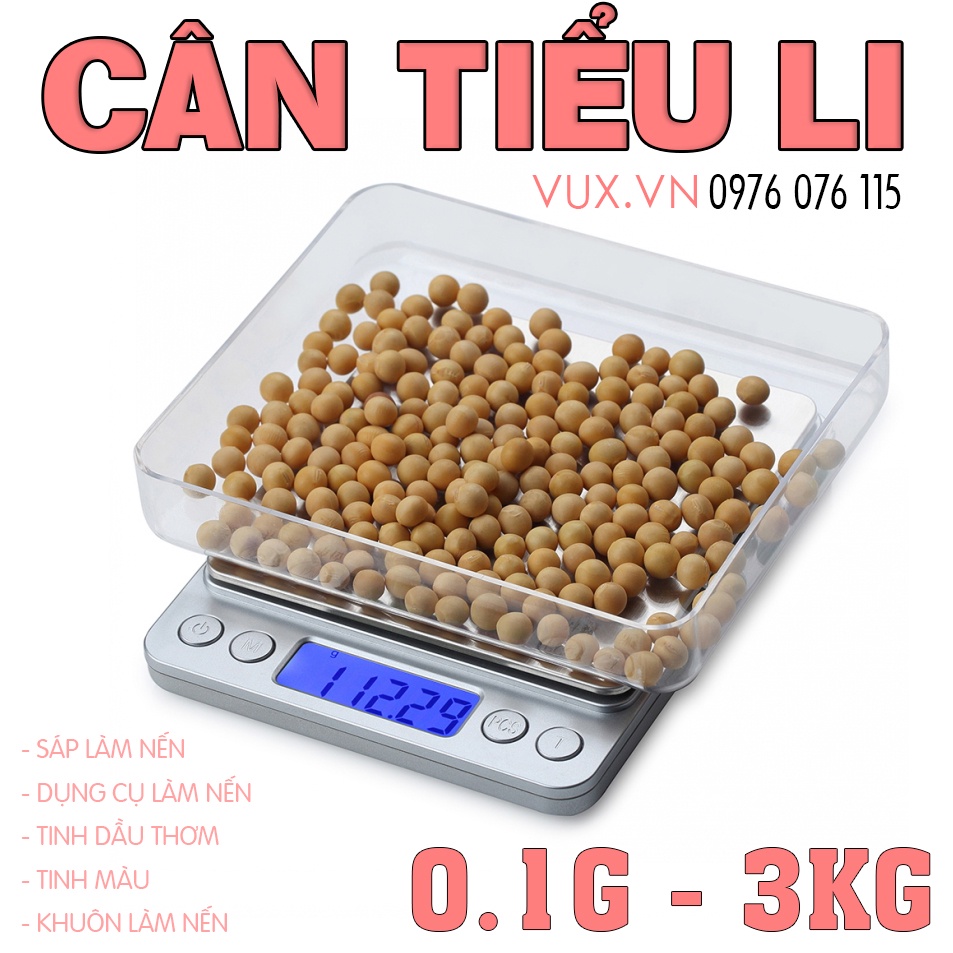 Cân Tiểu Li - Cân Điện Tử Mini - Dụng Cụ Làm Nến Thơm Handmade