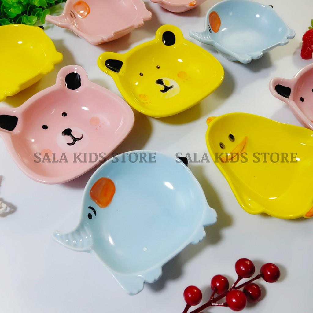 Bát Sứ Ăn Dặm Kiểu Nhật Cho Bé Bộ Chén Ăn Dặm Gốm Sứ Hình Con Vật Cute SALA KIDS