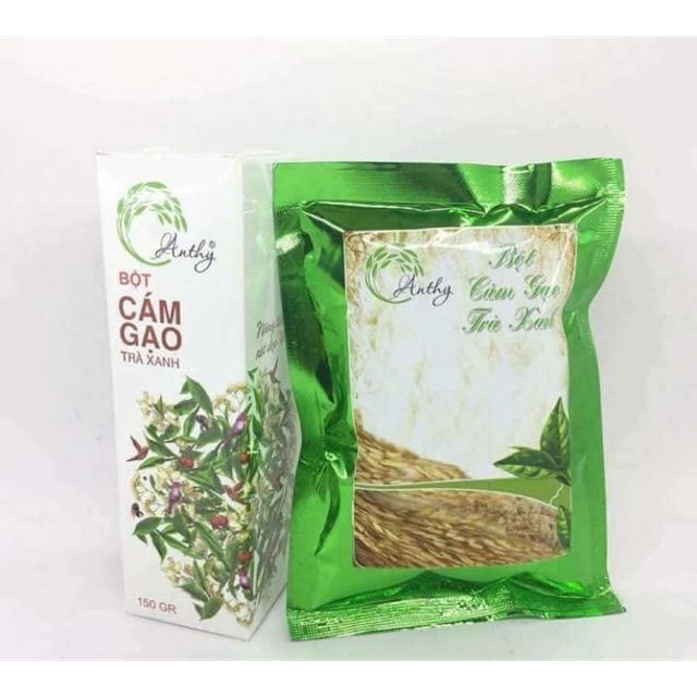 Bột cám gạo trà xanh Anthy organic