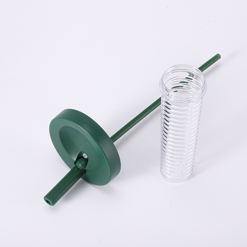 Bình đựng nước 700ml - Bình detox trong suốt có ngăn lọc và ống hút