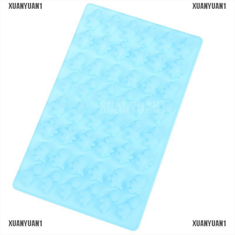 Khay Silicon Mềm Làm Đá / Sô Cô La 48 Lỗ Hình Khủng Long