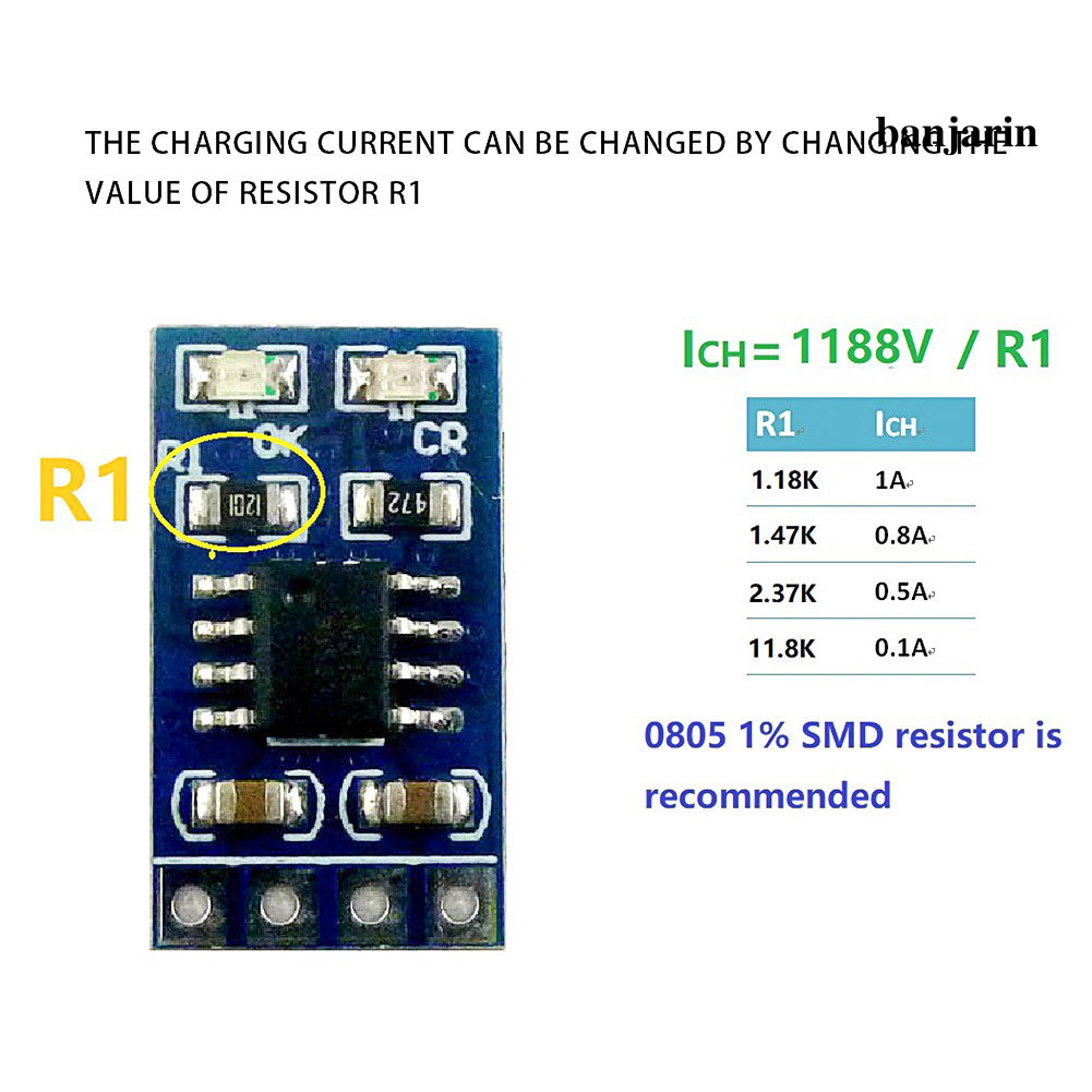 Bảng Mạch Điều Khiển Sạc Năng Lượng Mặt Trời Sd05Crma 18650