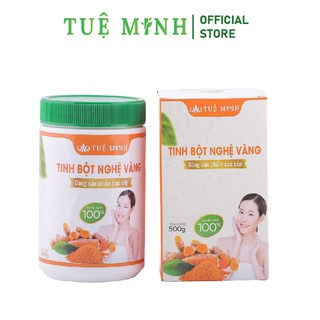 Tinh bột nghệ nguyên chất đủ giấy ATVSTP Tuệ Minh 1kg - Combo 2 hộp như hình