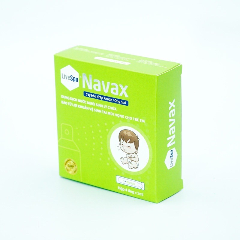 LiveSpo Navax xịt bào tử lợi khuẩn phòng ngừa và giảm viêm tai, mũi, họng