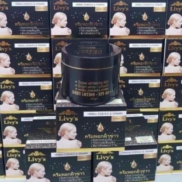 Kem Body Livy s Đen Dưỡng Trắng Da Thái Lan + tặng sữa rửa mặt Acnes Pure White 25g | BigBuy360 - bigbuy360.vn