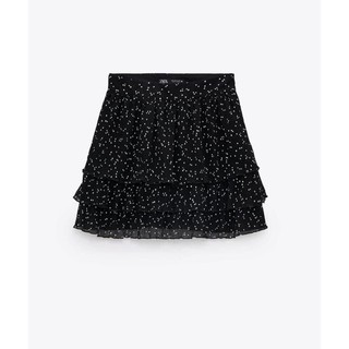 Chân váy chấm bi ngắn xếp tầng siêu xinh