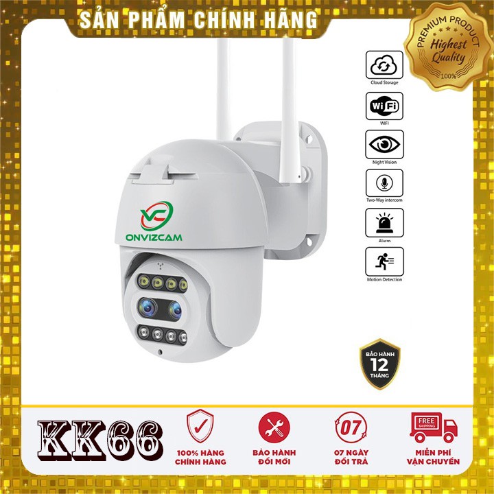 [FREESHIP⚡️]Camera WIFI Ngoài trời PTZ 3.0MP [1296P], FULL HD 1080P Xoay 360* - Ban đêm có màu, đàm thoại 2 chiều