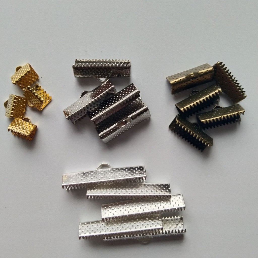 Set 50 Đầu Nối Dây Da Bằng Kim Loại