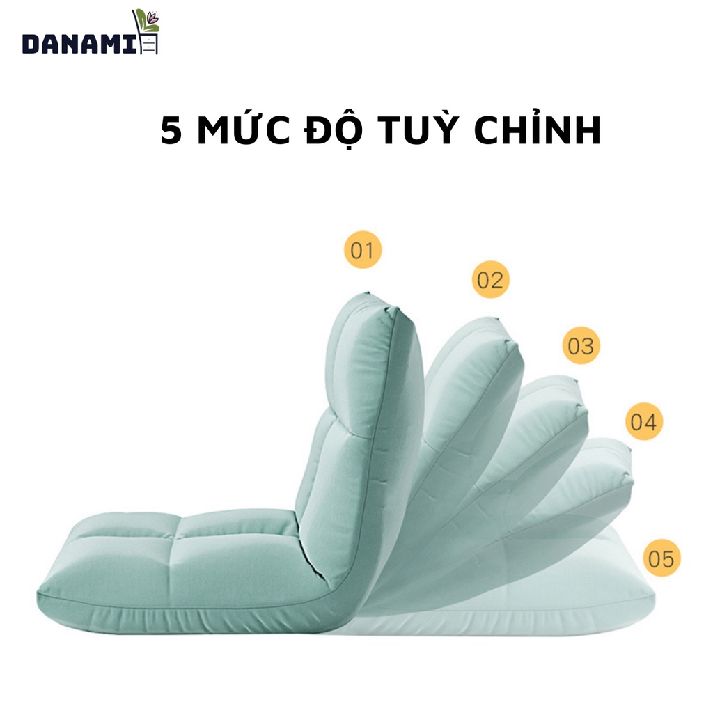 Ghế lười [VIỆT NAM XUẤT KHẨU] – Ghế bệt tựa lưng NHIỀU MÀU CAO CẤP, ghế tatami 5 cấp độ, Khung thép chịu lực - DANAMI