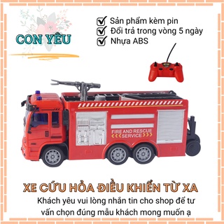 Xe cứu hỏa điều khiển từ xa phù hợp với bé trên 3 tuổi