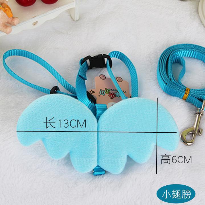 dây dắt yếm cho mèo chó đôi cánh thiên thần