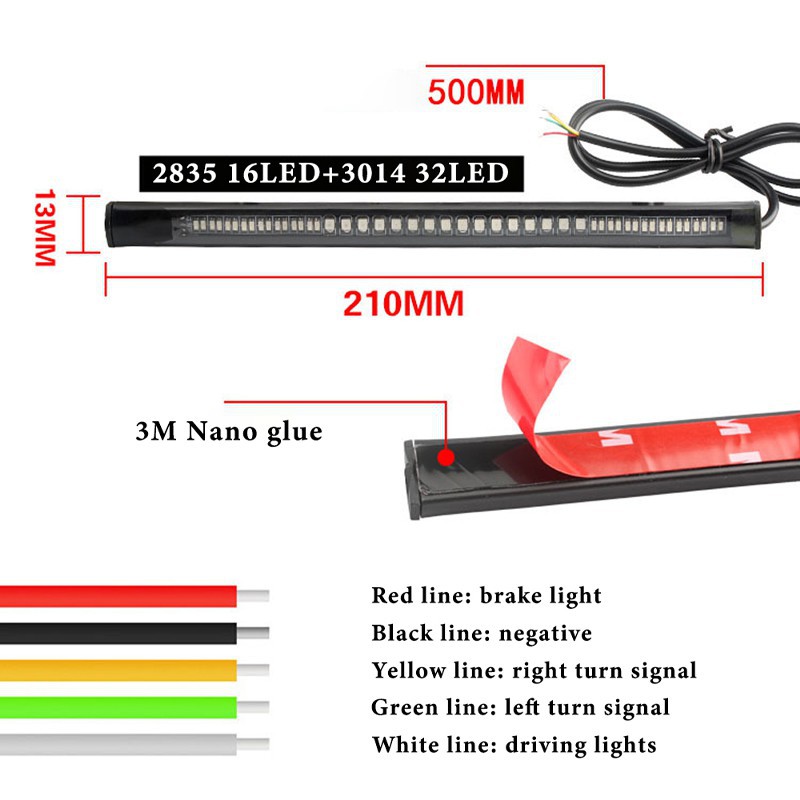 Đèn LED KEVANLY 48 bóng SMD 3014 lắp biển số xe máy tiện lợi