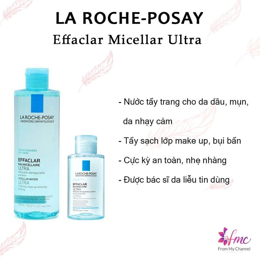 Nước tẩy trang La Roche-Posay Effaclar XANH + Tặng 1 túi chườm giảm đau bụng