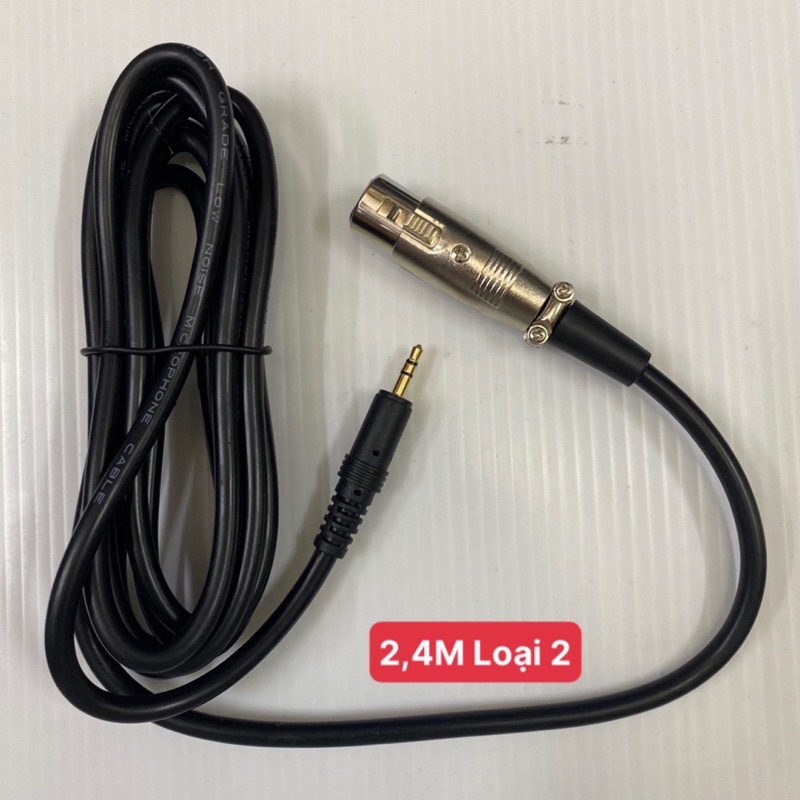 Dây XLR Micro 3.5mm Dành Cho Mic Thu Âm Live Stream Hàng Tốt Loại 1 - 2 - 3