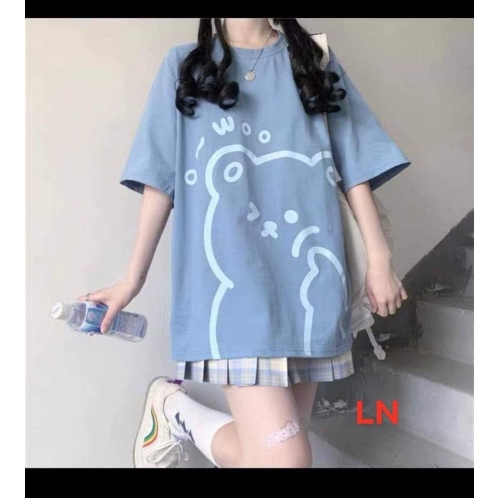 Áo phông gấu to WOO TH6