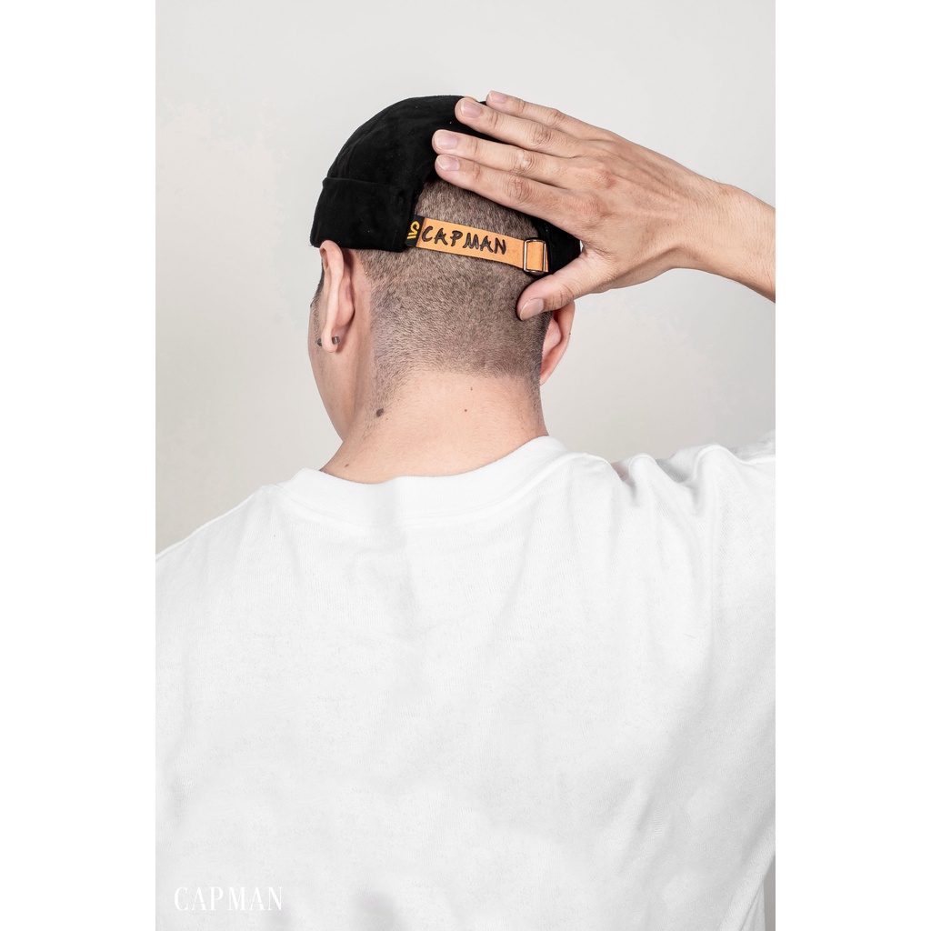 Mũ beanie không vành CAPMAN phong cách Hàn Quốc CM110 màu đen