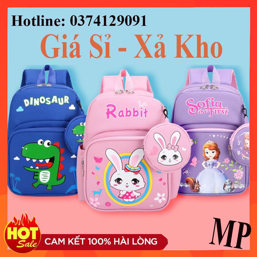 Balo cho bé trai bé gái đi học mẫu giáo mầm non cho bé từ 2 - 5 tuổi chống thấm nước, siêu nhẹ, kích thước nhỏ gọn