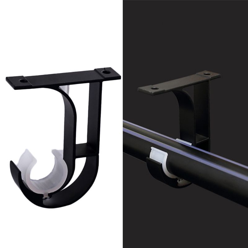 Bộ 4 Giá Đỡ Thanh Rèm Cửa Đơn Bằng Kim Loại Siêu Bền Tiện Dụng