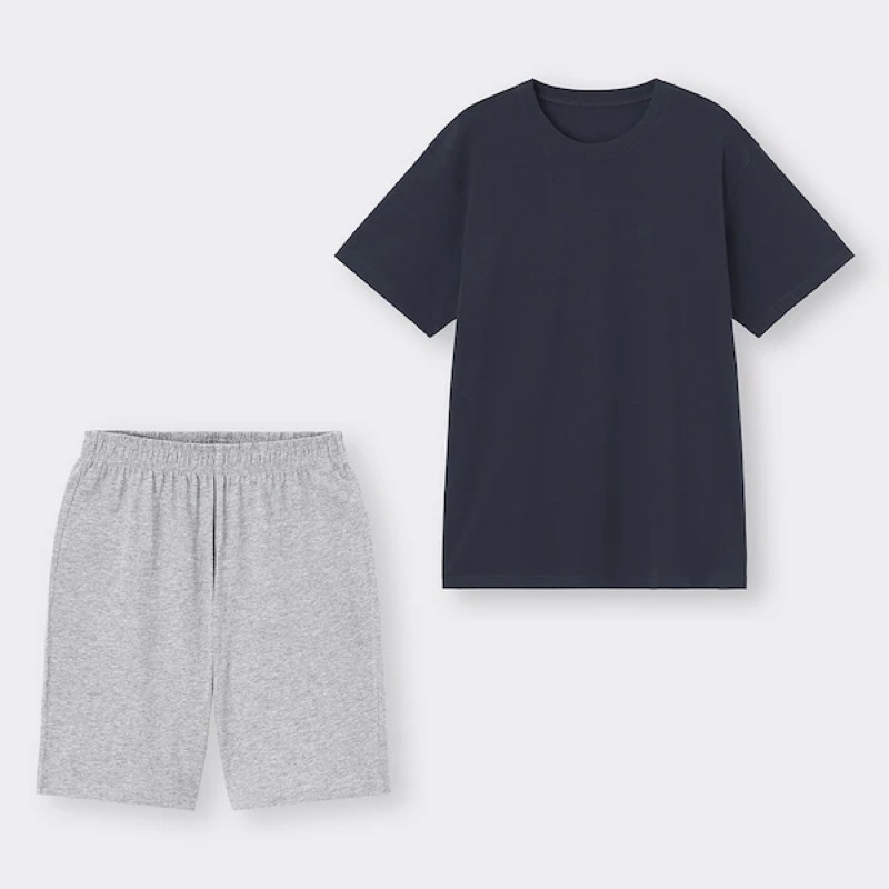 Bộ quần áo nam cotton cộc trẻ trung, năng động của GU - Nhật