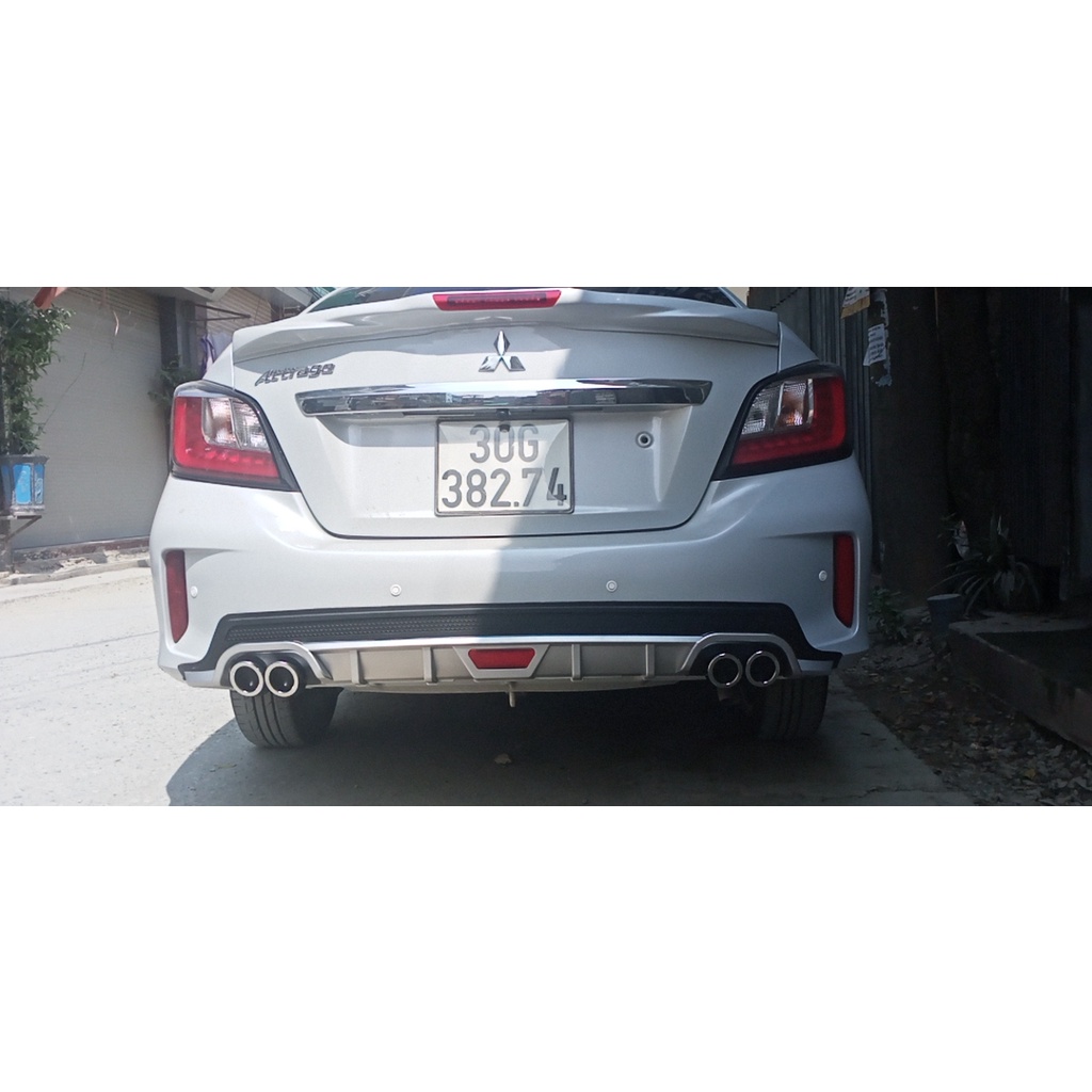 Lippo, Lip Chia Pô,Ốp Cản Sau Cho xe Attrage 2021 Hàng Cao Cấp Loại 1