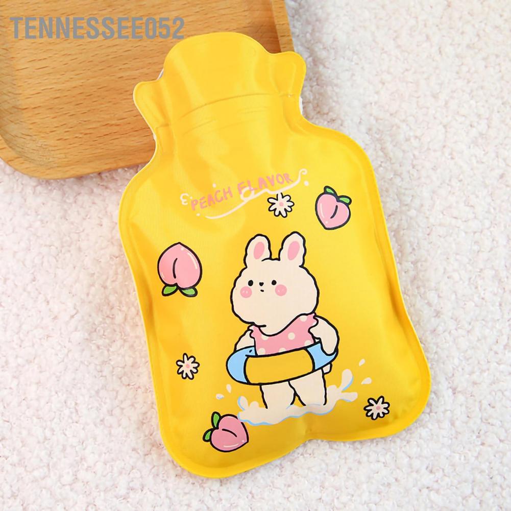 Tennessee052 Hot Water Bottle Cute Cartoon Thickened Multifunctional PVC Bag for Winter Pain Relief