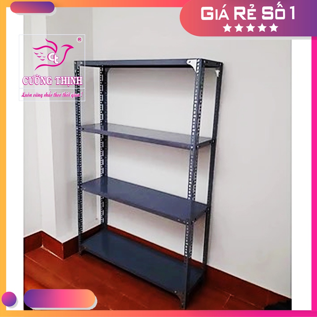 KỆ SẮT ĐA NĂNG, CAO 1M5 x DÀI 1M x RỘNG 30CM, KỆ SẮT V LỖ