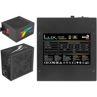Nguồn Máy Tính Aerocool Lux RGB 750W 80Plus Bronze Chính Hãng BH 36 Tháng